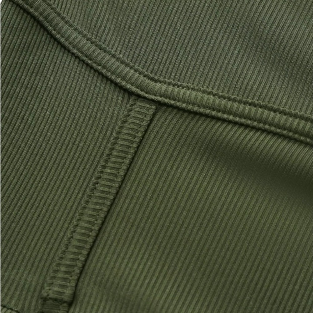 CIDER Sleeveless Wide Leg Jumpsuit Army Green Sz 0XL Viral Blogger Favorite - Picture 9 of 13